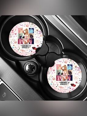 Sabrina Carpenter Car Coasters Absorbent Set of (2)